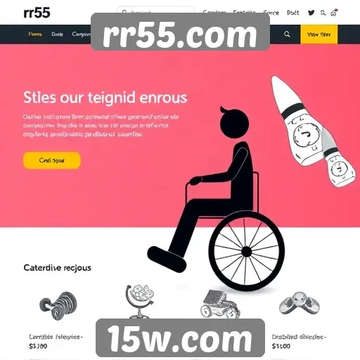 Acessibilidade e usabilidade do site rr55.com